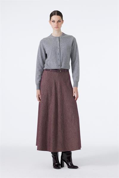 Kemerli A Kesim Mürdüm Etek ETK-0158