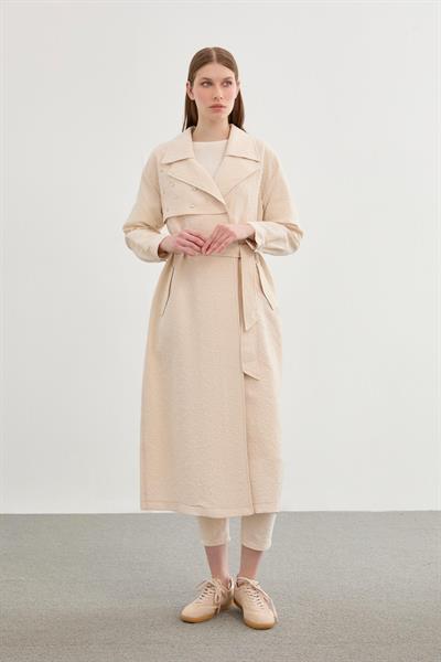 Aksesuar Detaylı Bej Giy Çık 13489