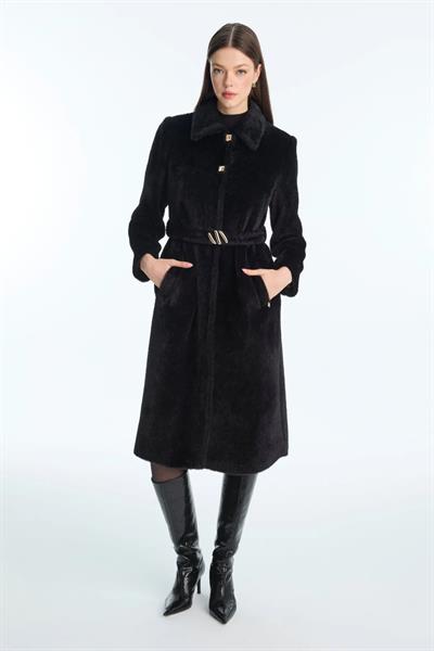 Aksesuar Detaylı Peluş Kaban Siyah Kaban 13874