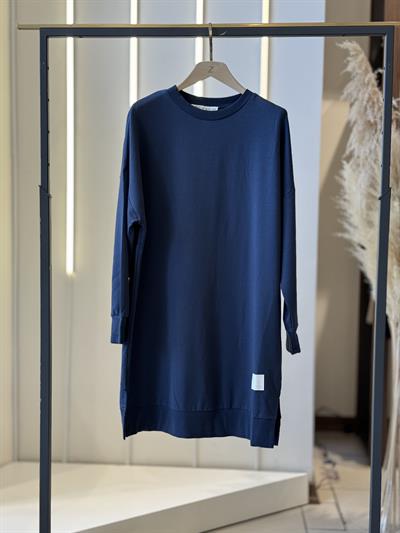 Düz Model Lacivert Sweatshirt 30644