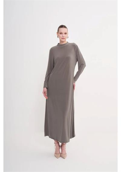 Sandy İçlik Elbise Vizon 3803