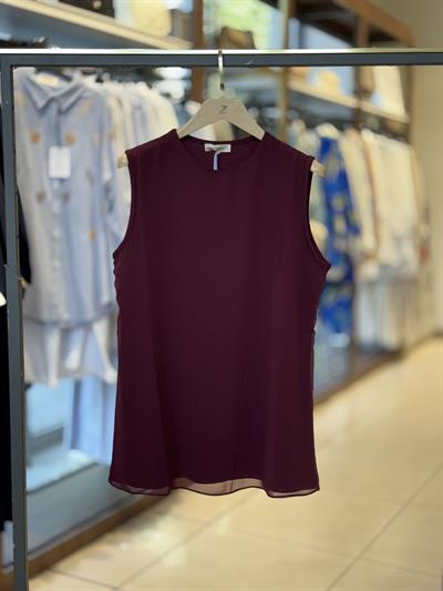 869 ÖNÜ ŞİFONLU KOLSUZ İÇLİK