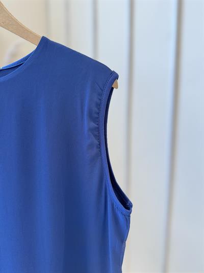 Önü Şifonlu Kolsuz İndigo İçlik 869