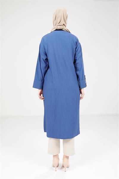 Çıtçıtlı İndigo Giy Çık 9239