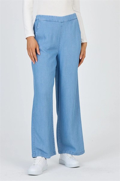 Denim Geniş Paça Pantolon 0013