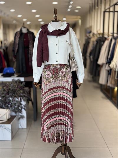Çıtçıt Detaylı Ekru Triko Hırka 4139