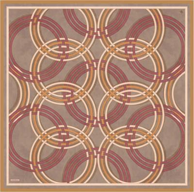 ARMİNE DESENLİ SAF İPEK TWİLL EŞARP 9333