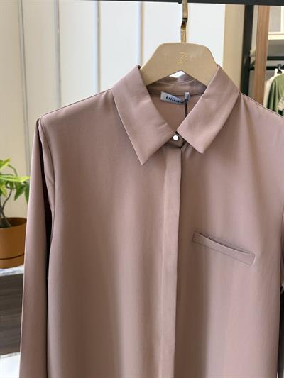 Esilastore Gizli Düğme Detaylı Tunik Camel