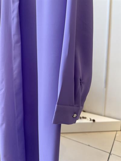 Esilastore Gizli Düğme Detaylı Tunik Lila