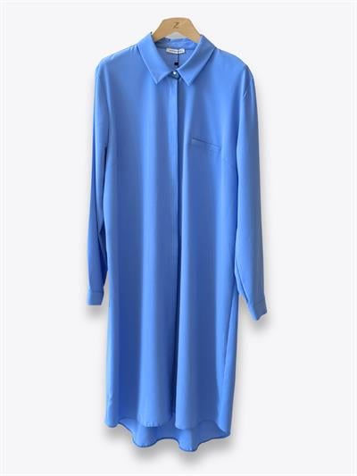 Esilastore Gizli Düğme Detaylı Tunik Mavi