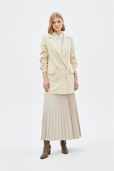 Kol Detaylı Ekru Ceket 0002