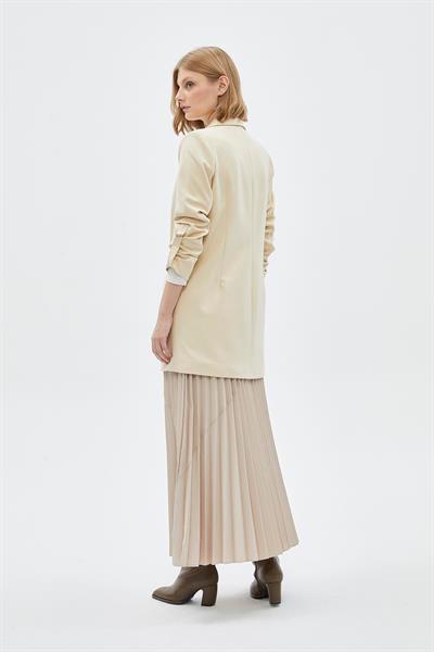 Kol Detaylı Ekru Ceket 0002