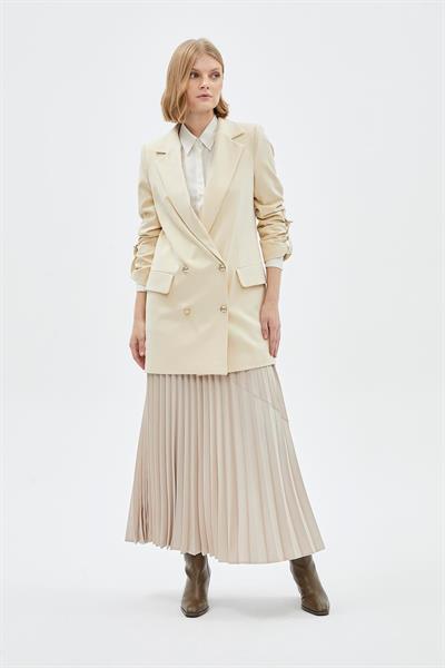 Kol Detaylı Ekru Ceket 0002