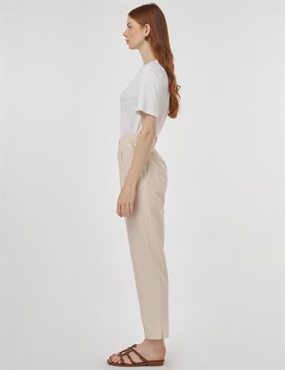 Marine Straight Yüksek Bel Denim Pantolon Siyah 19084