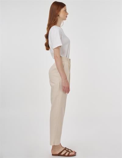 Marine Straight Yüksek Bel Denim Pantolon Siyah 19084