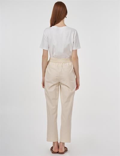 Marine Straight Yüksek Bel Denim Pantolon Siyah 19084