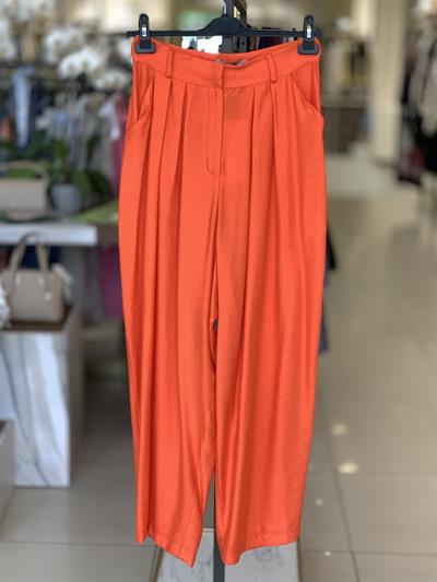 Pileli Oranj Şalvar Pantolon P-0187