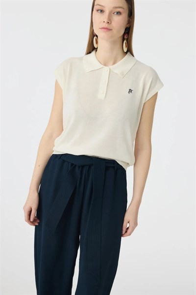 Bağlamalı Havuç Pantolon Lacivert 0268