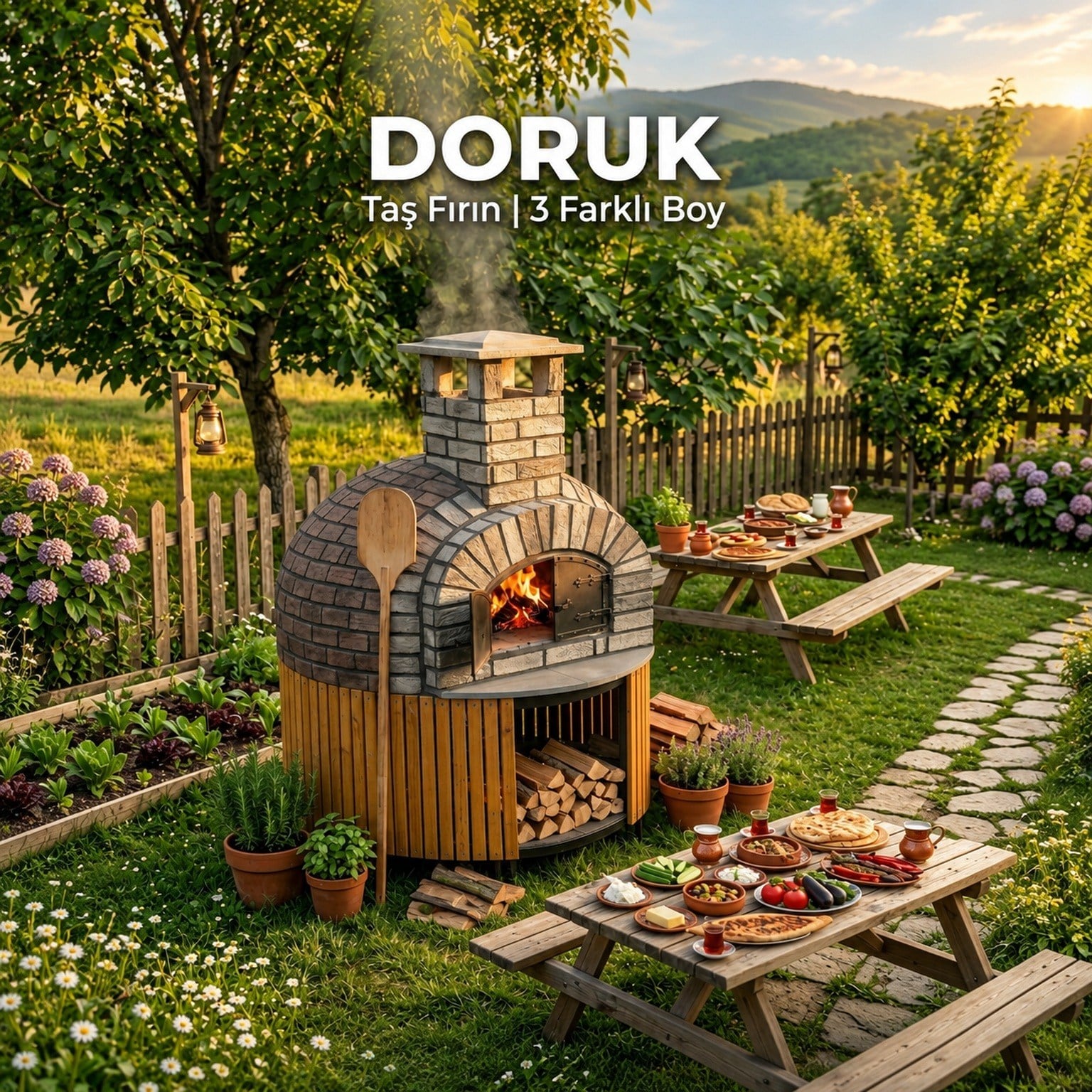 130 cm Hazır Taş Fırın – Doruk