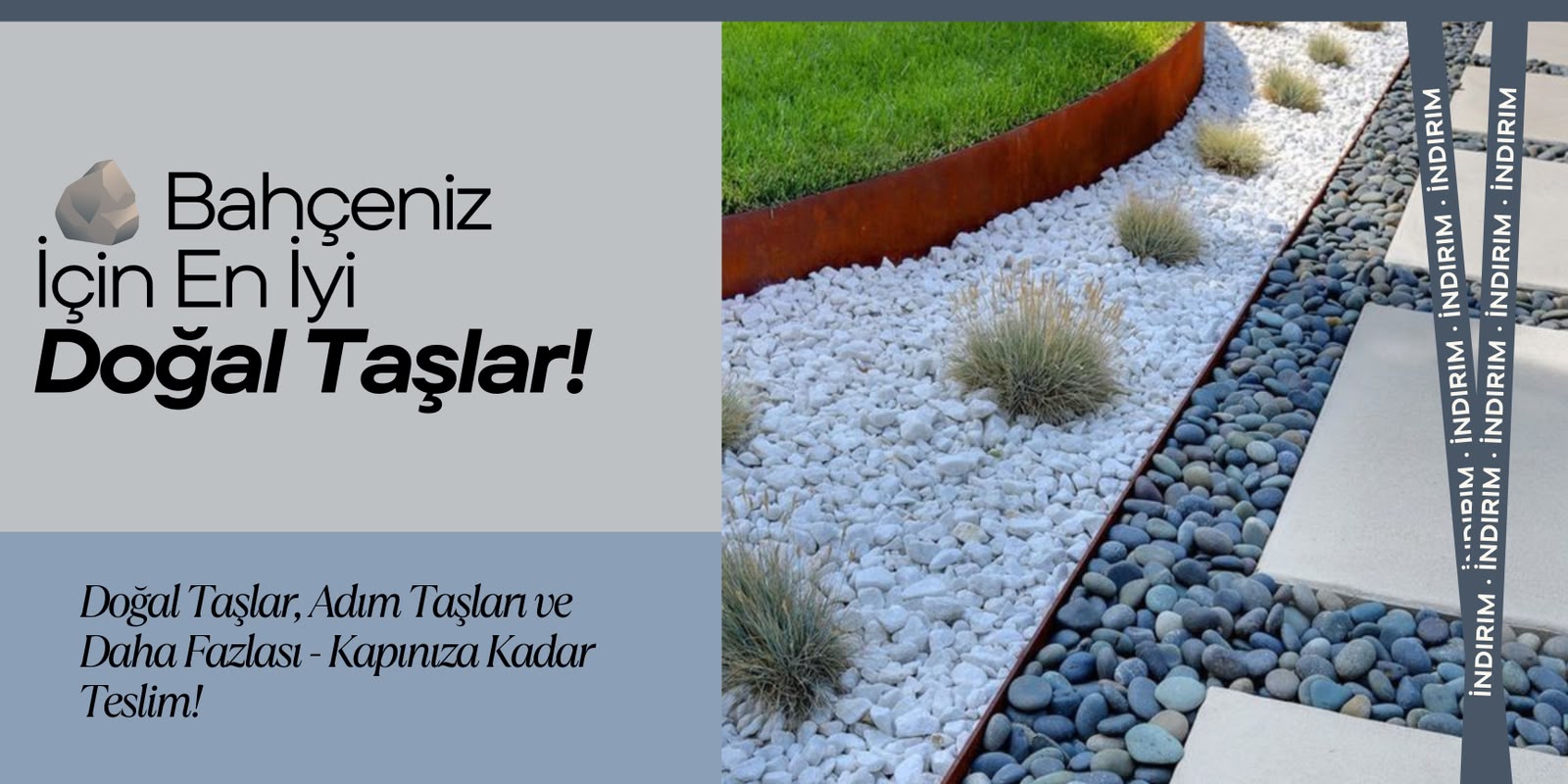 Bahçe için doğal taşları inceleyin