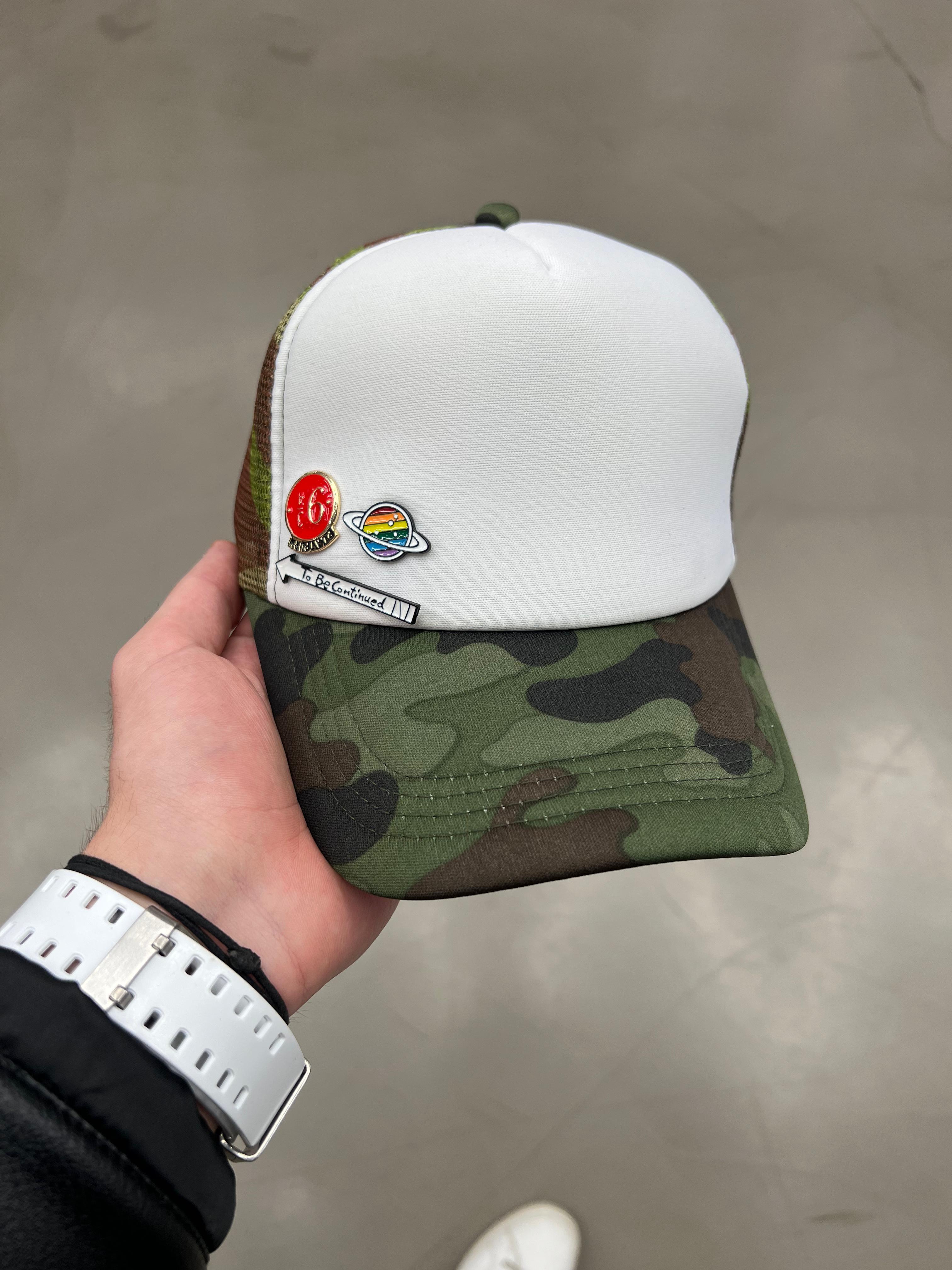 Önü Armalı Kamufilaj  Şapka