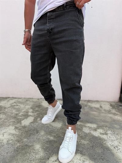 Paça Lastikli Jogger Pantolon Koyu Gri