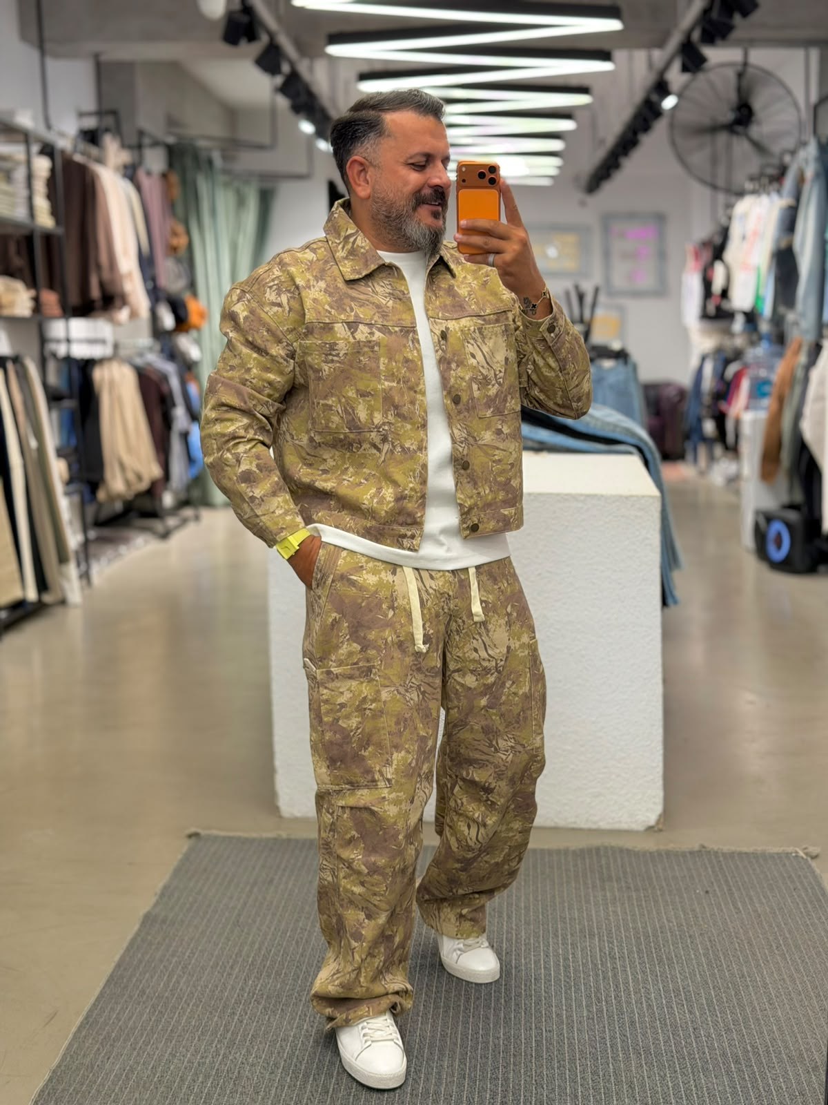 Desenli Premium Catch Takım Gabardin Kumaş 