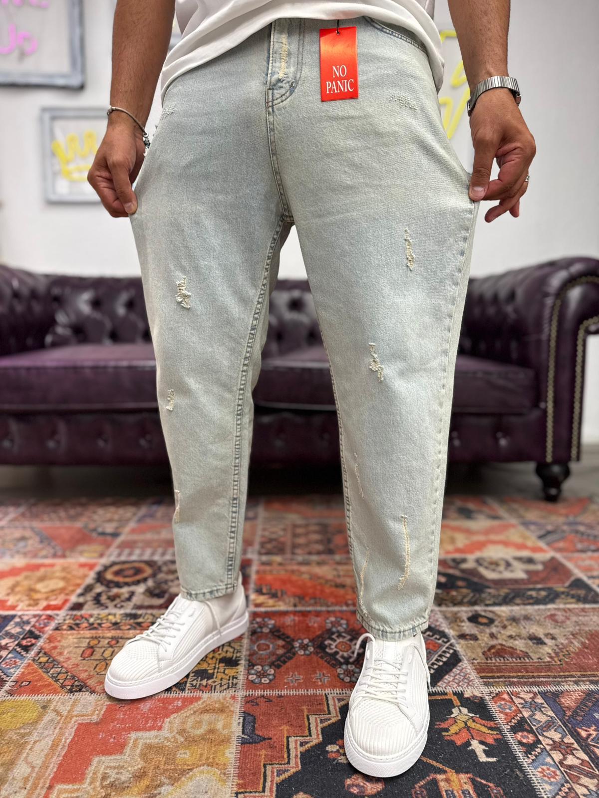 Dnt Boyfriend Kot Pantolon Açık Gri