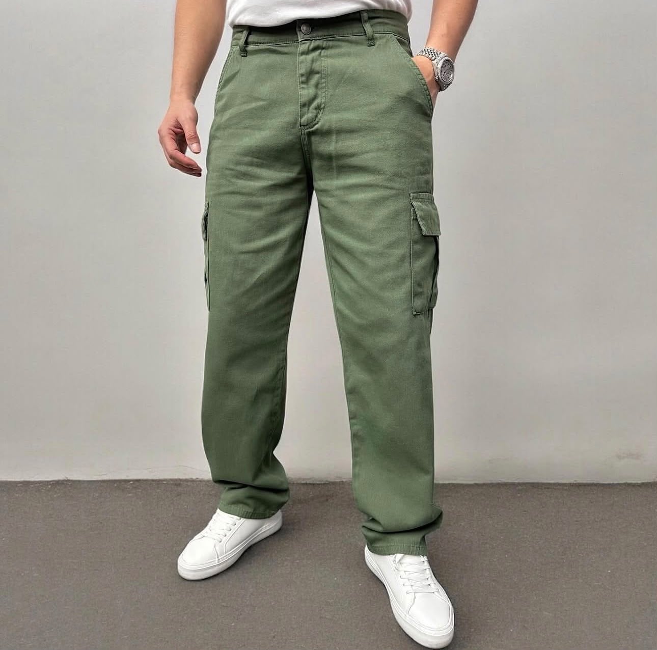 Kargo Baggy Pantolon Yeşil