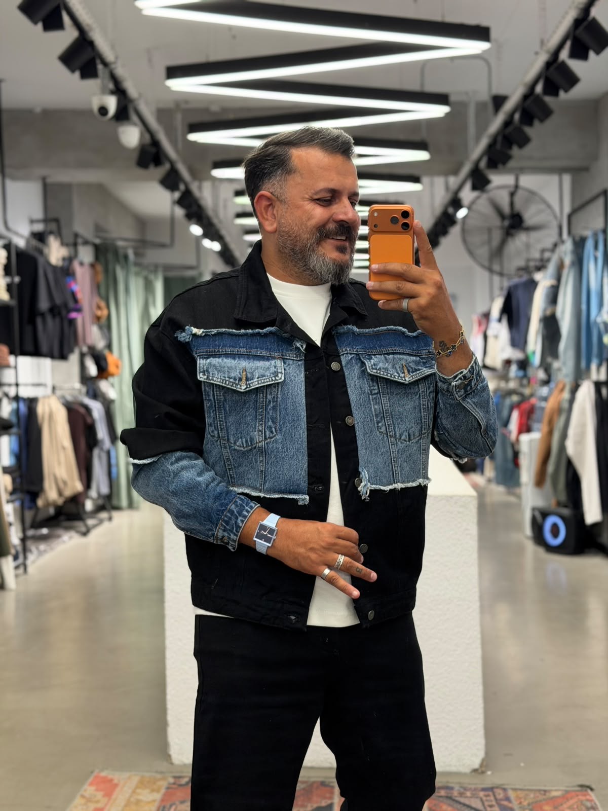 Premium Kot Ceket Garni Kumaş