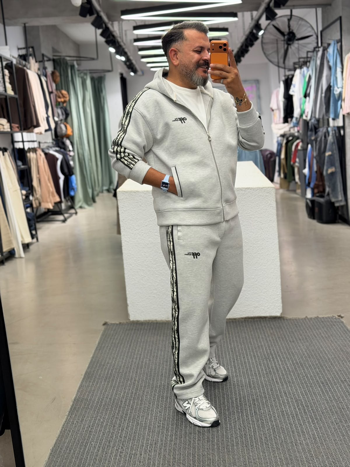 Premium Panda Kumaş Takım Gri