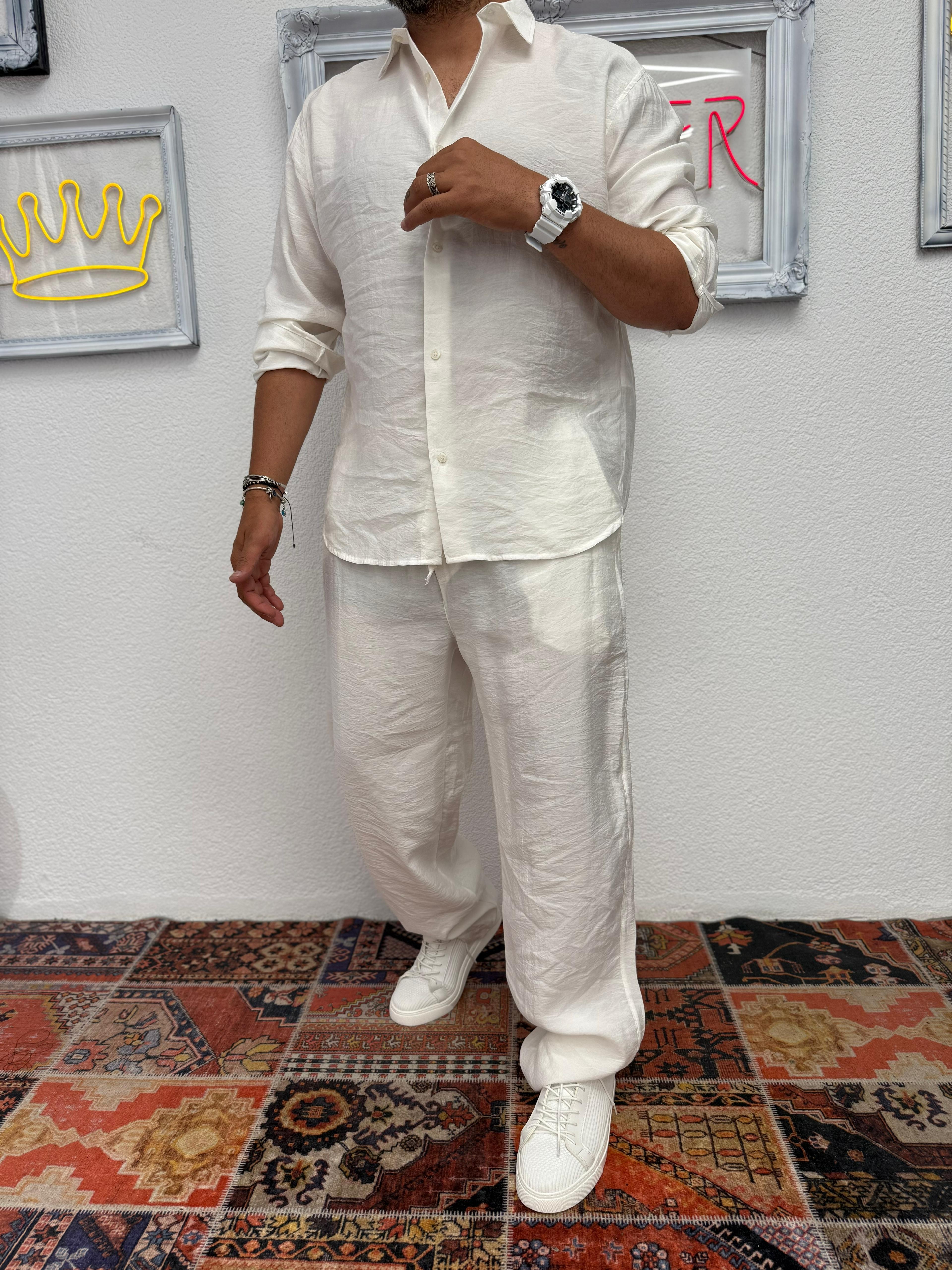 RQ Tensel Takım Oversize Kalıp Beyaz