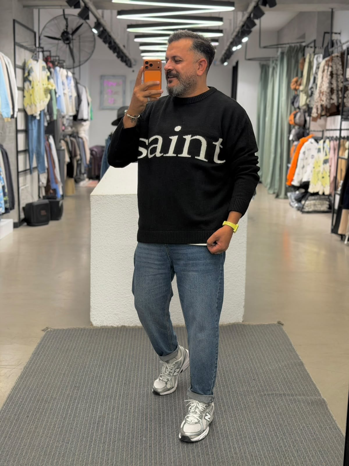 Saint Oversize Örme Kazak Siyah