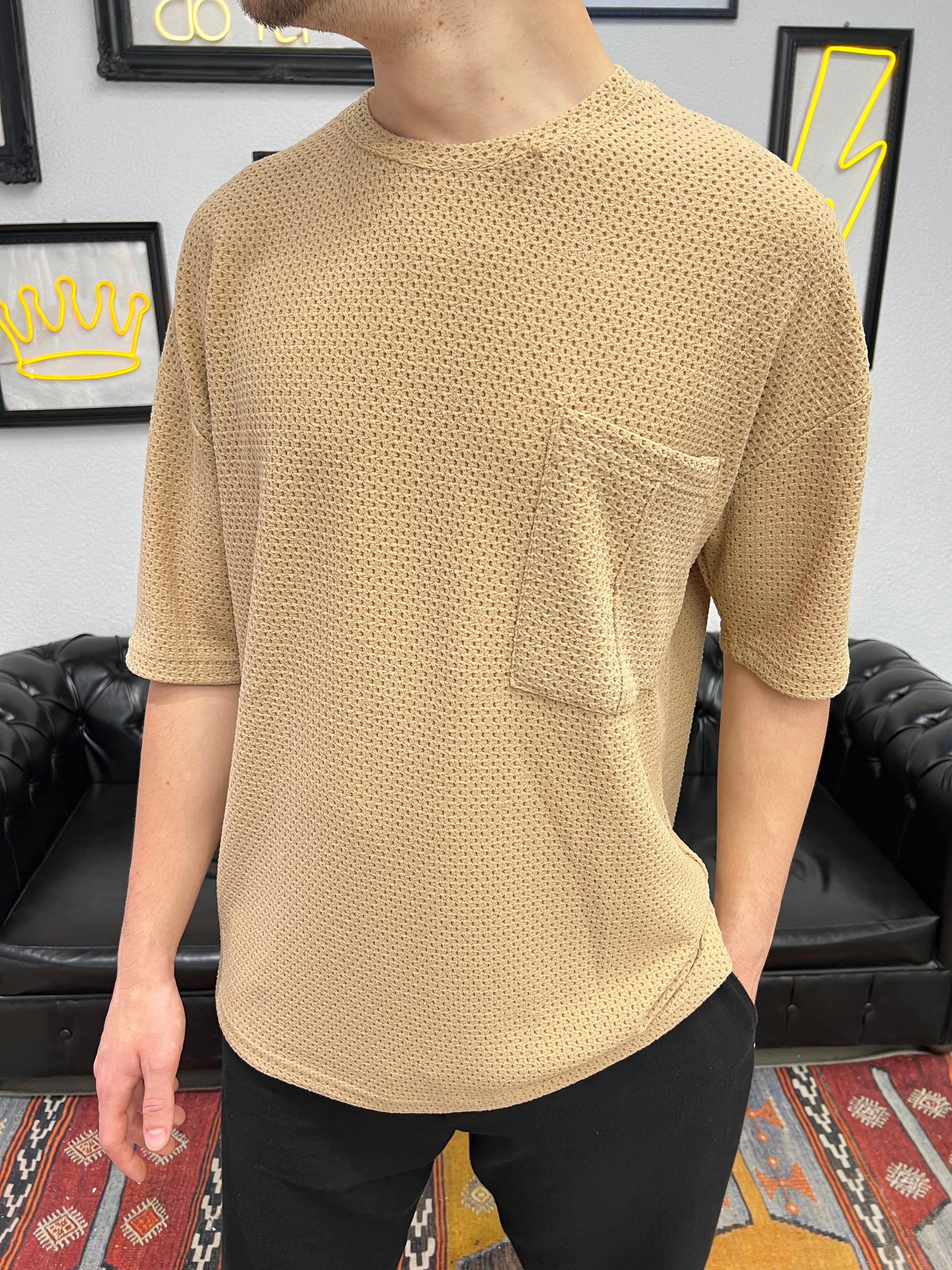Triko T-Shirt Krem
