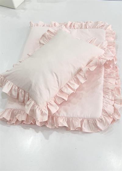 Beşik Yatak Örtüsü Pembe