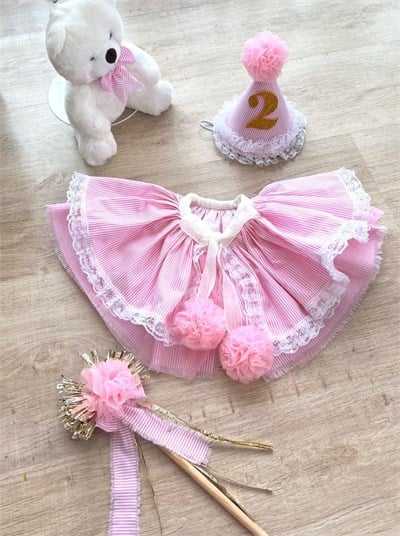 Doğum Günü Yakalık Seti Şeker Pembe