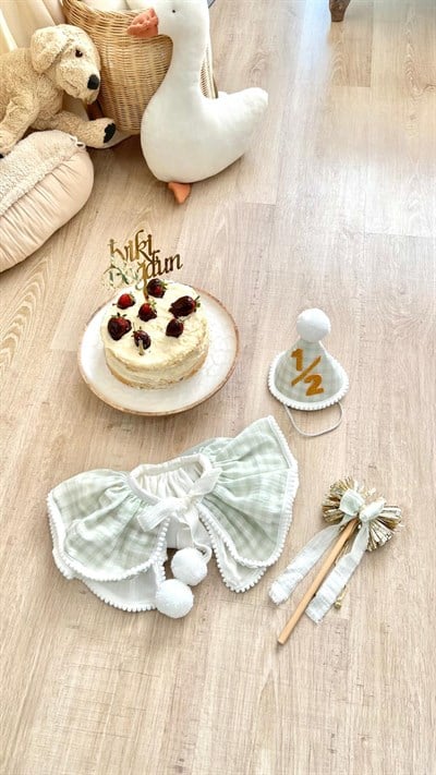 Doğum Günü Yakalık Seti Yeşil