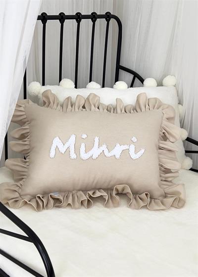 Phunch İşlemeli Fırfırlı Yastık