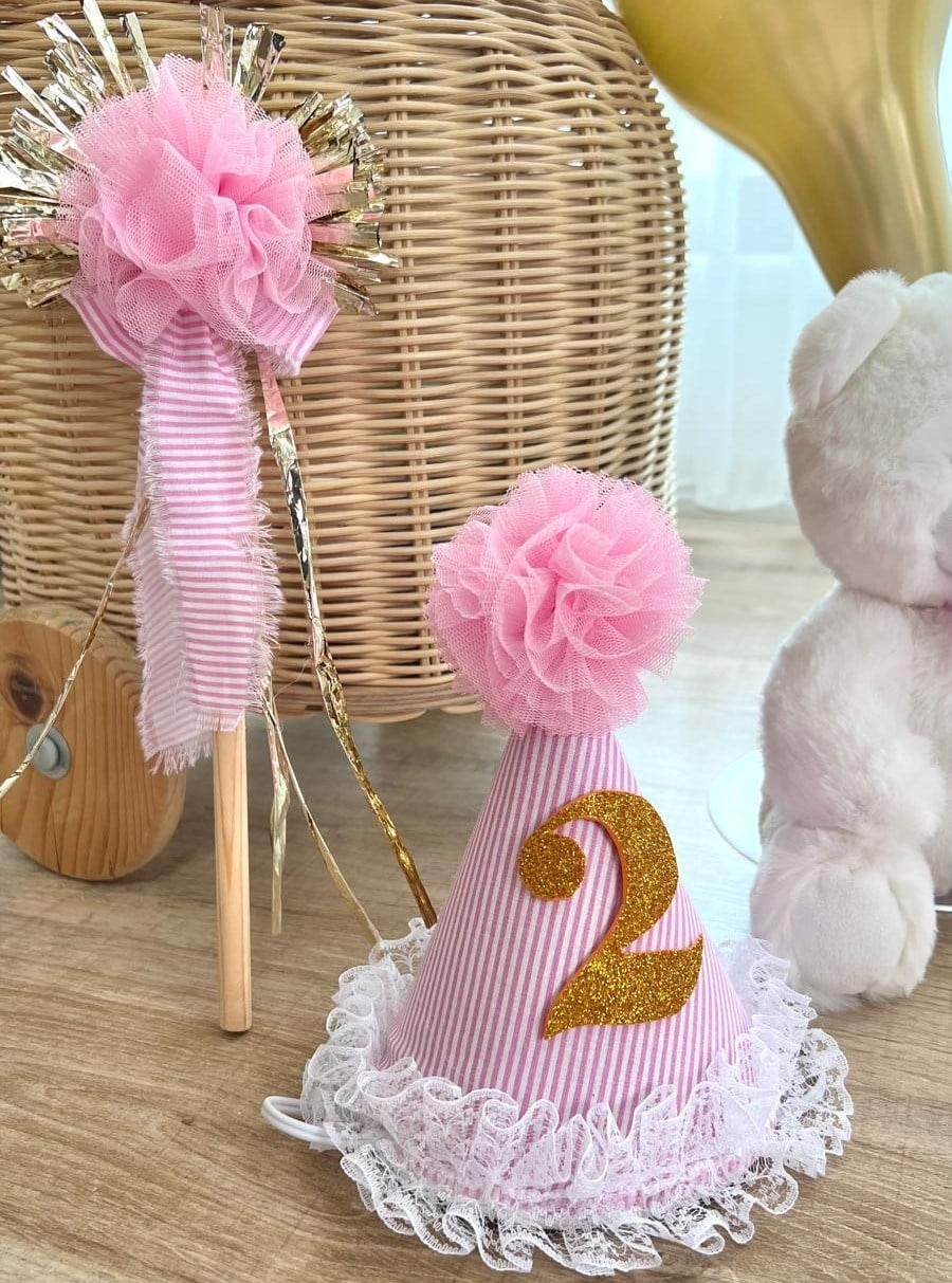 Doğum Günü Yakalık Seti Şeker Pembe