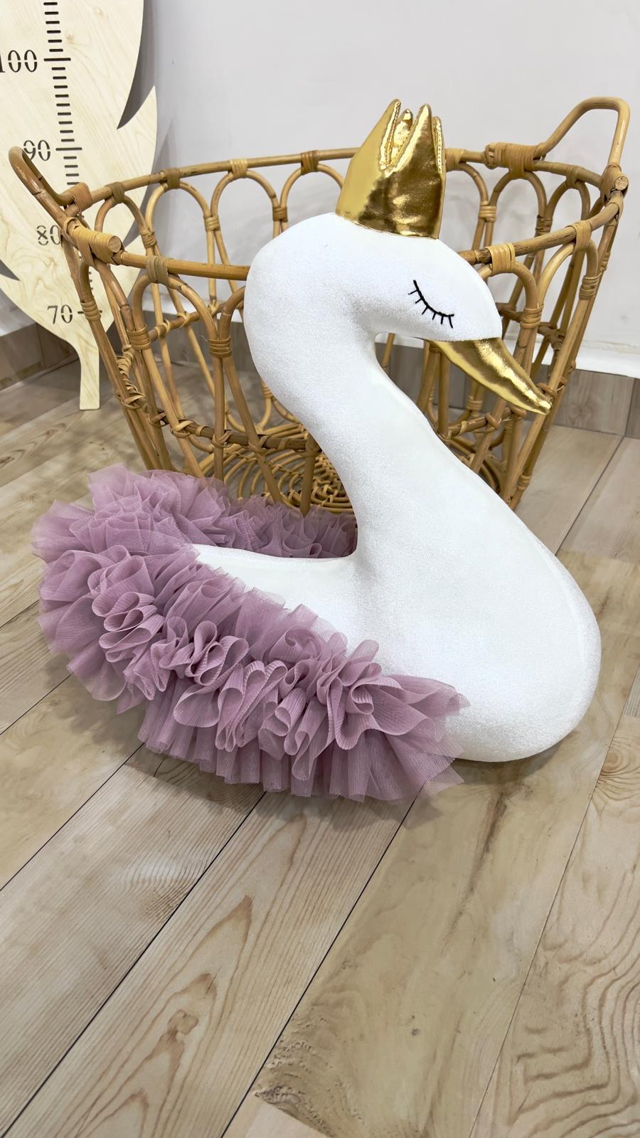 Mürdüm Kuğu Yastık