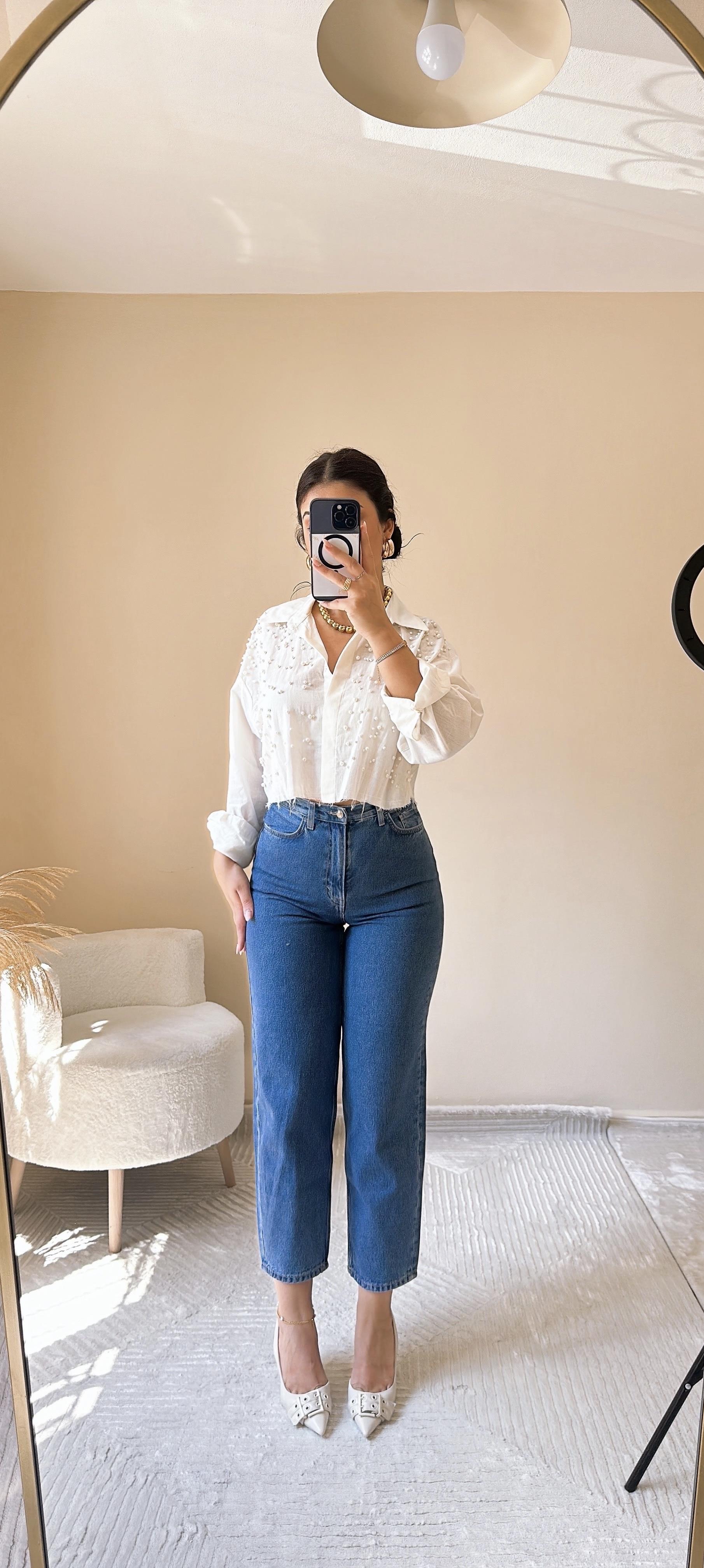 Bias Midblue Slouchy Jean 