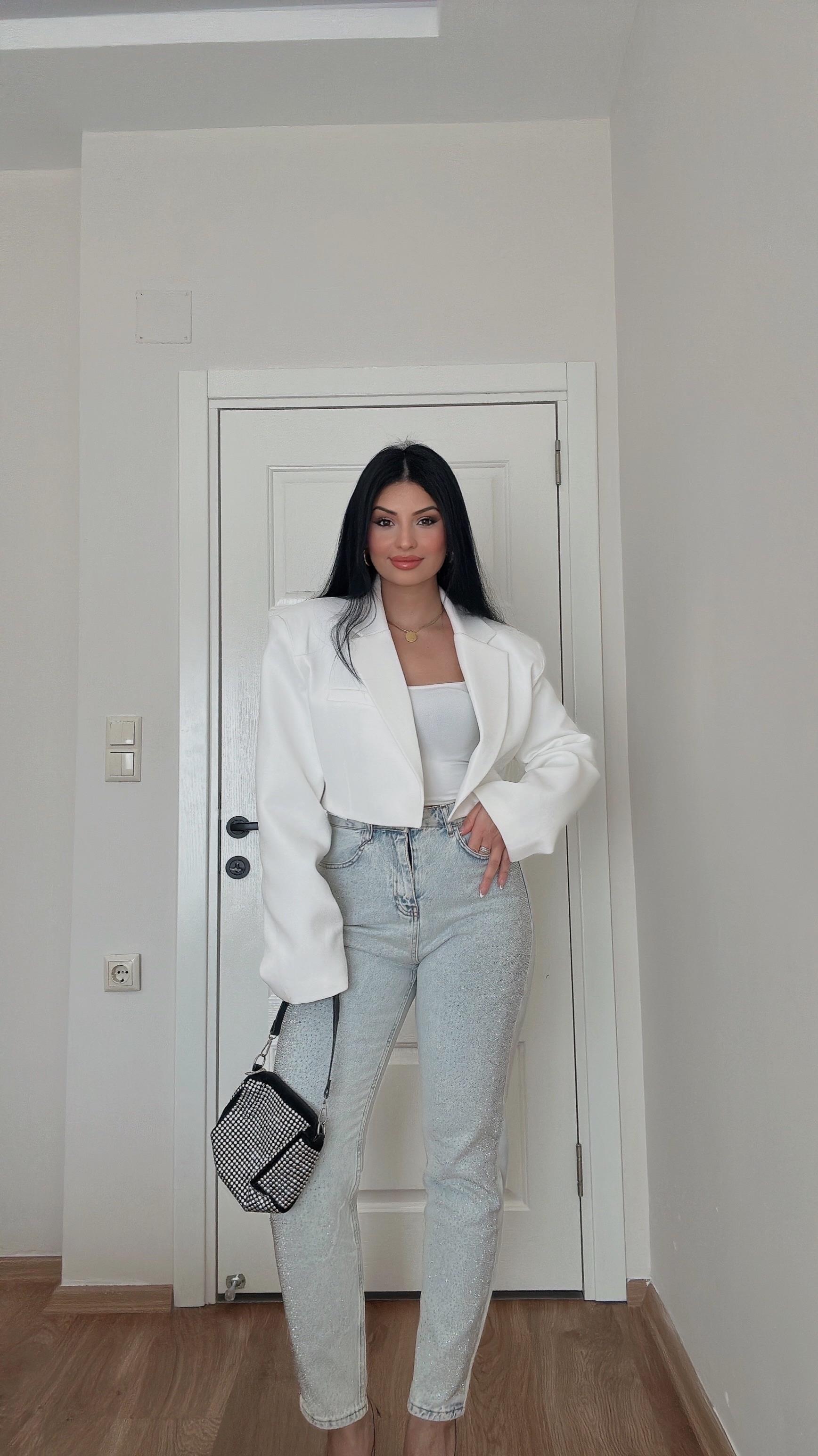 Candy Full Taş Detaylı Lightblue Jean