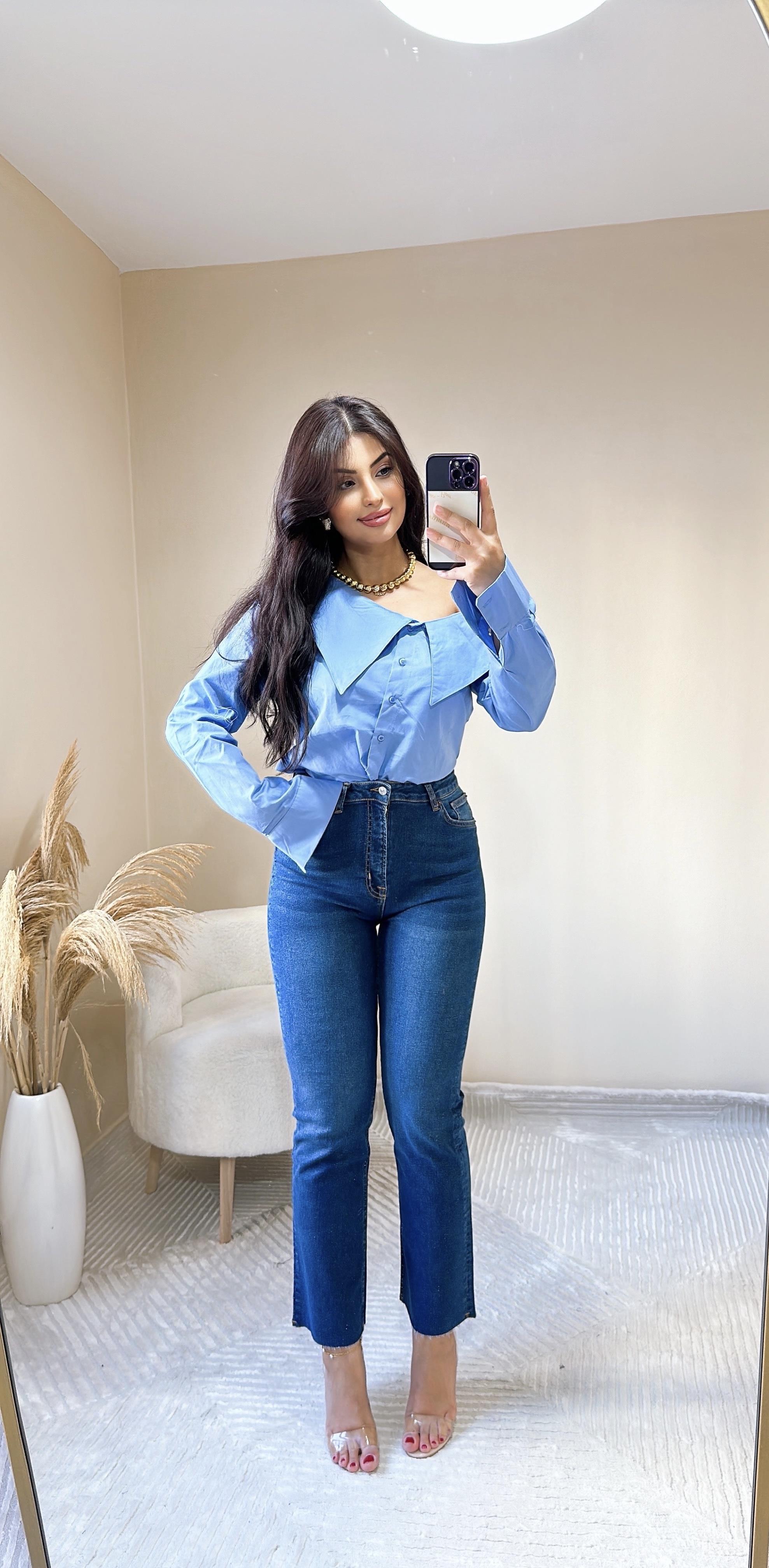 Knaji Darkblue Flare Jean