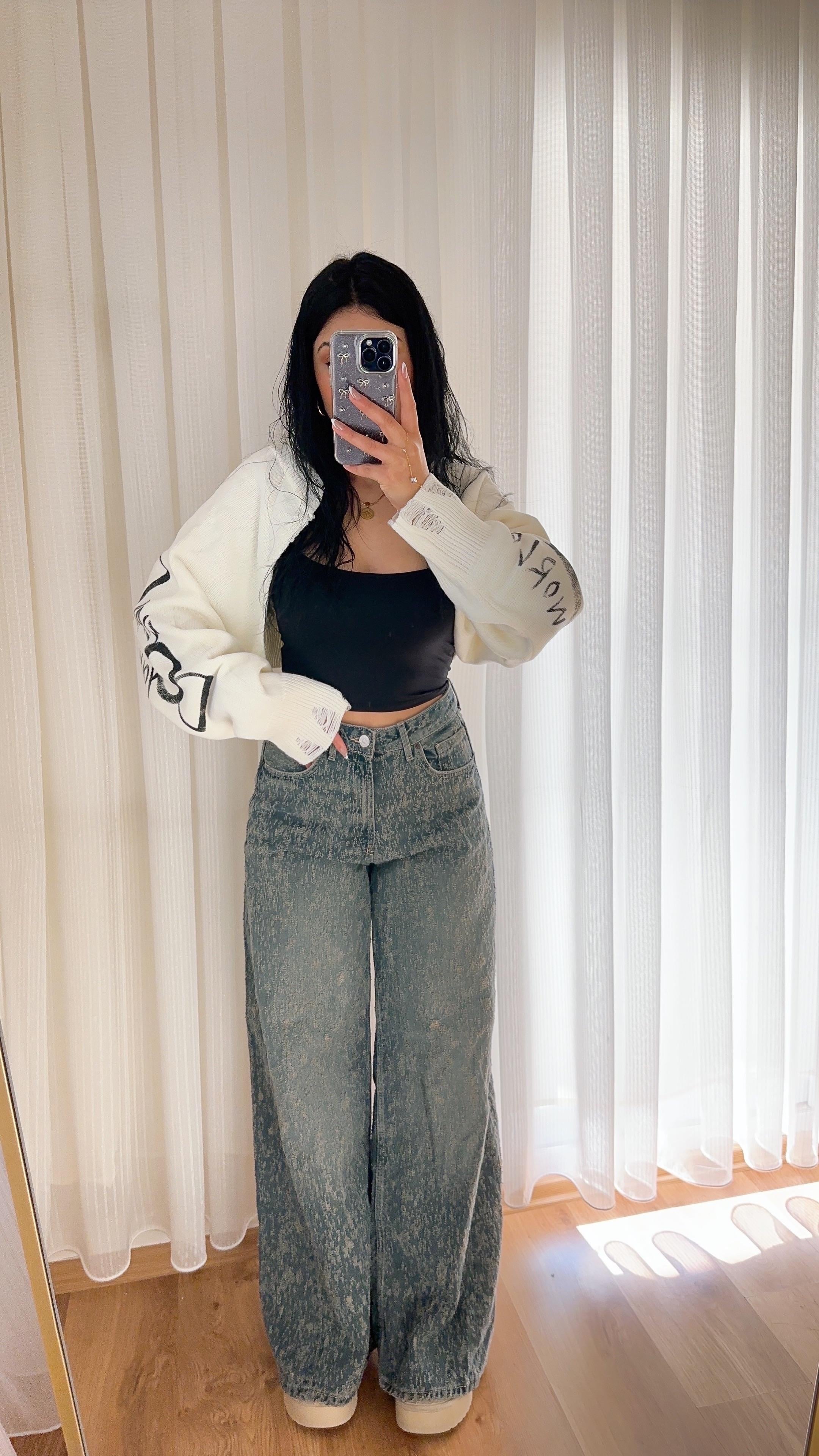 Martes Dokulu Vintage Jean