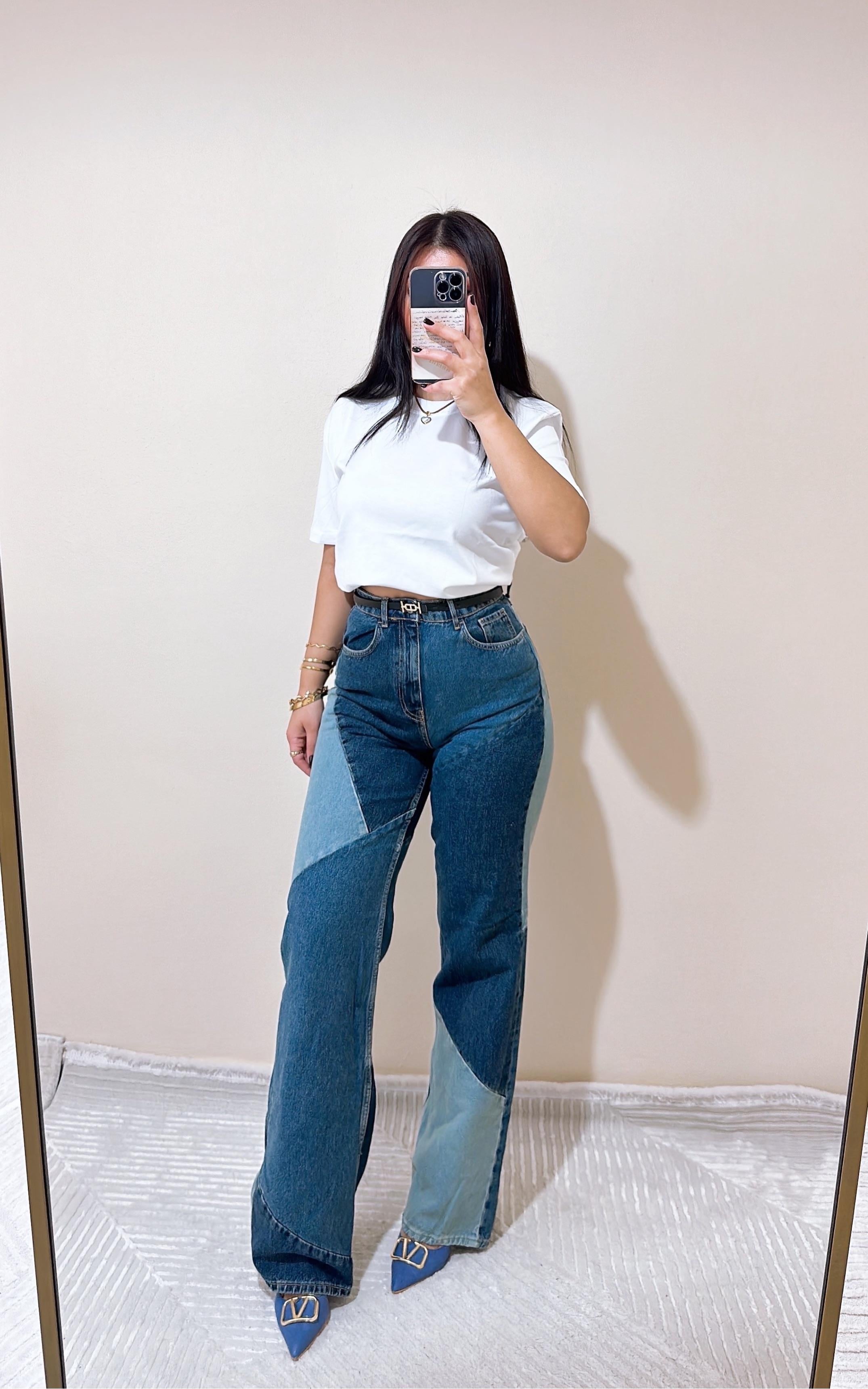 Wegier Çift Renk Palazzo Jean