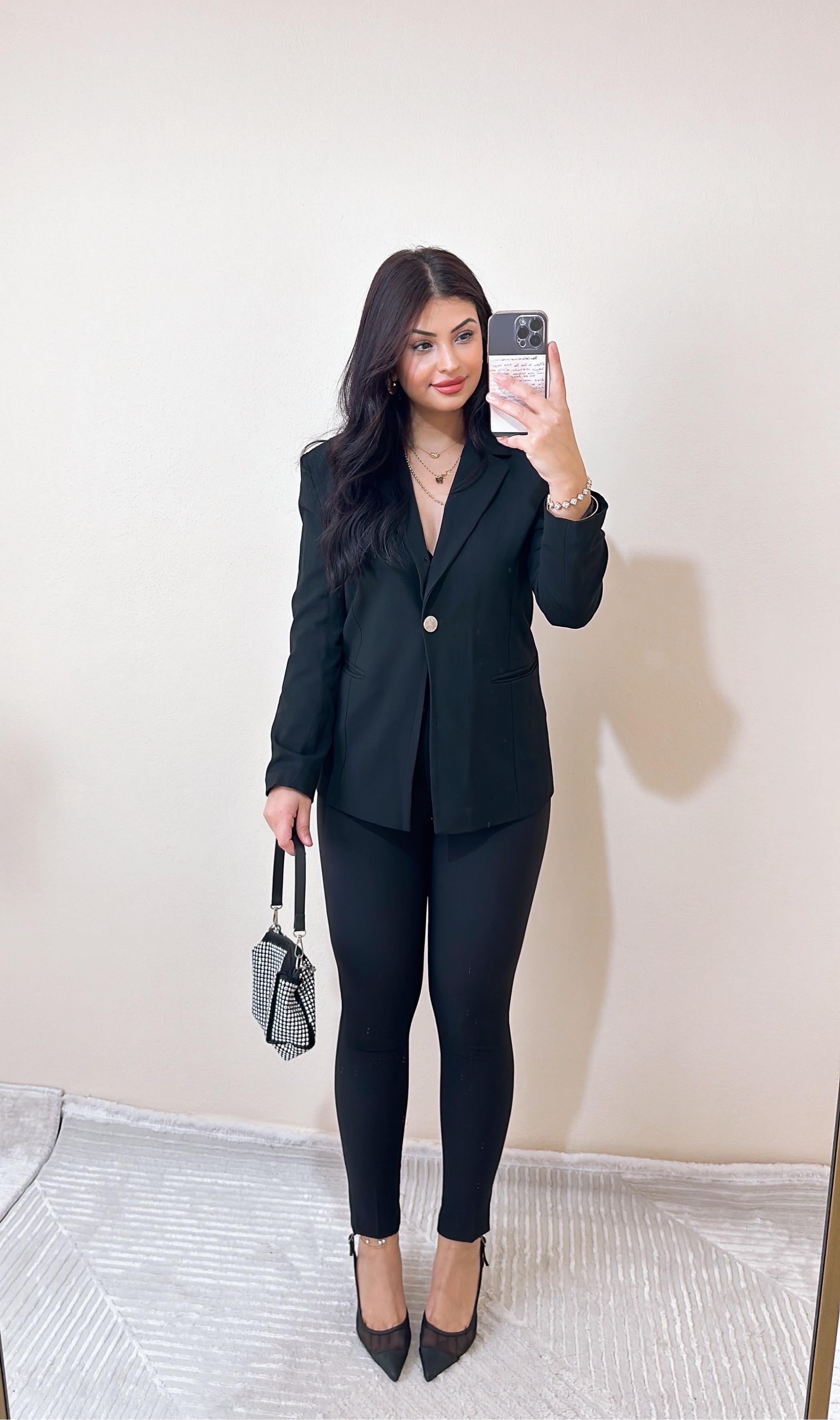 Aleysia Siyah Blazer Ceket