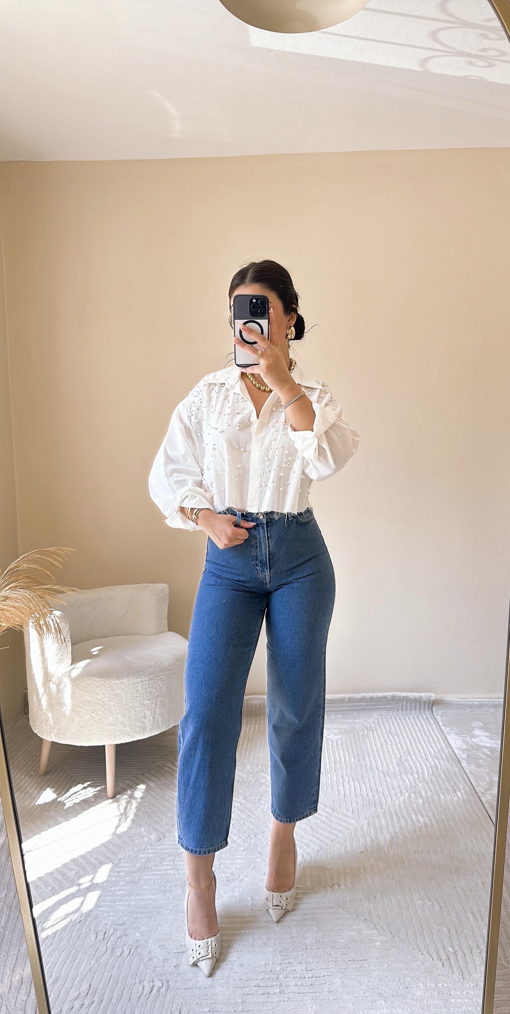 Bias Midblue Slouchy Jean 