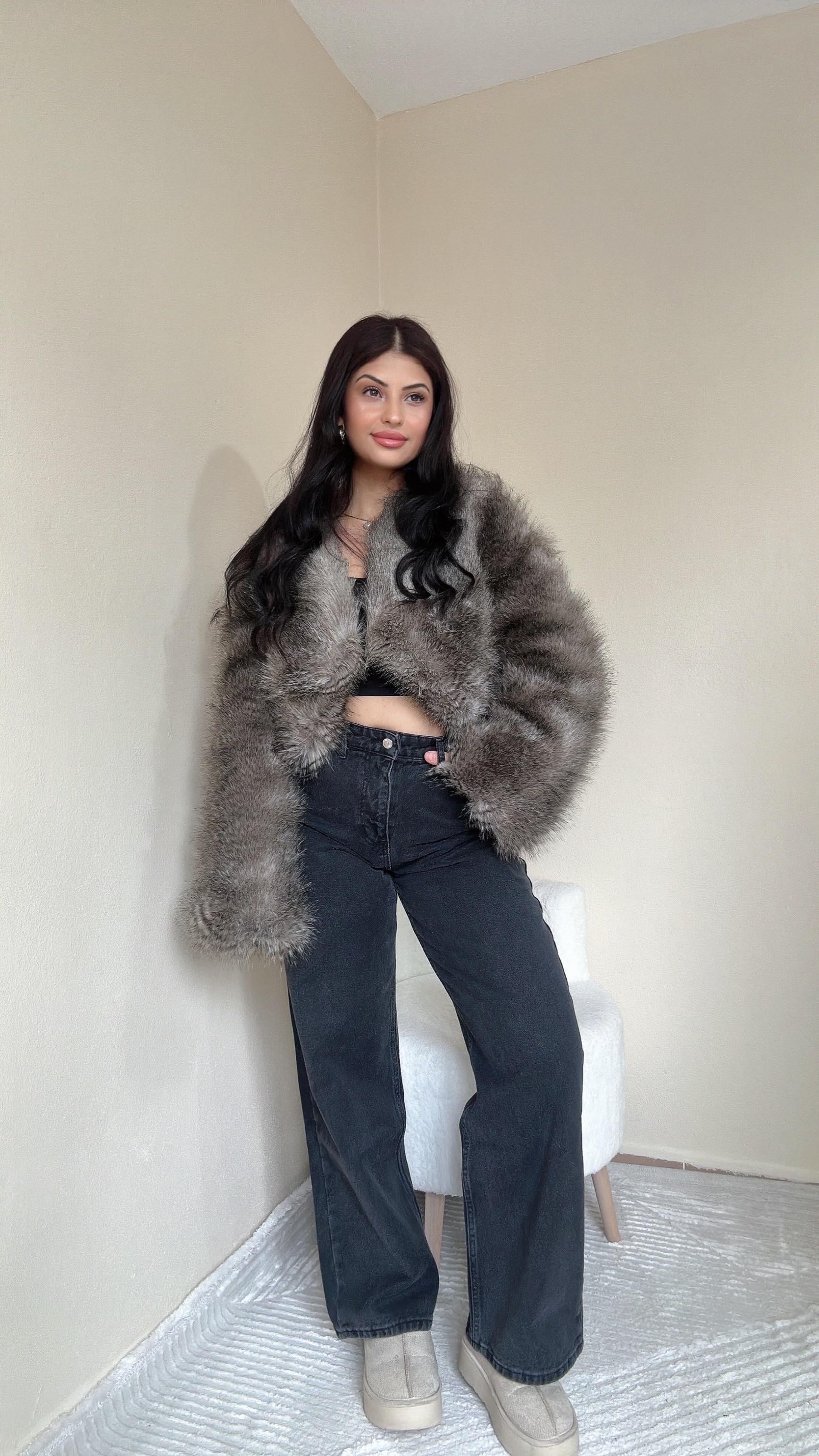 Tues Siyah Yıkama Baggy Jean