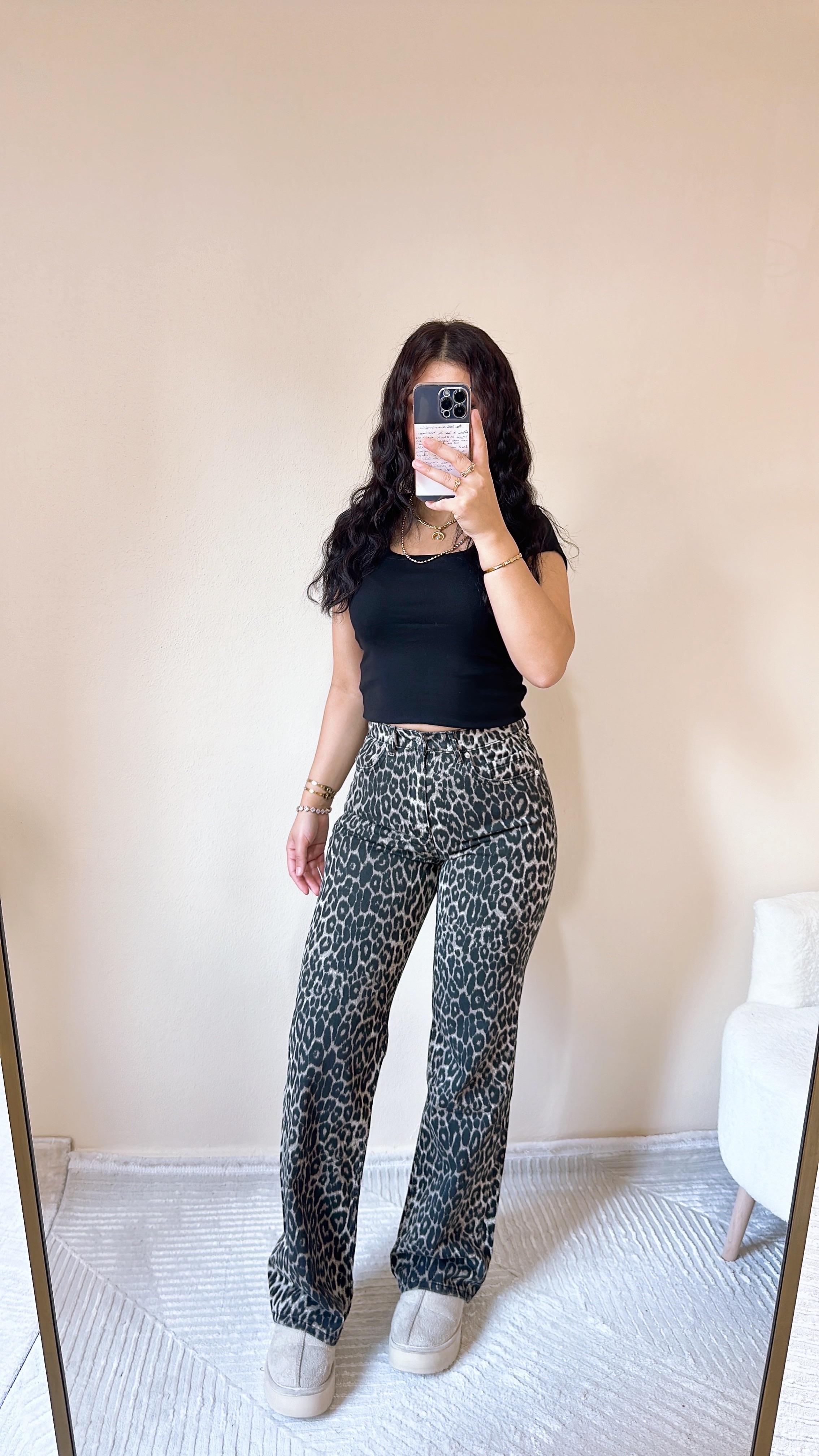 Yonia Leopar Desen Palazzo Jean