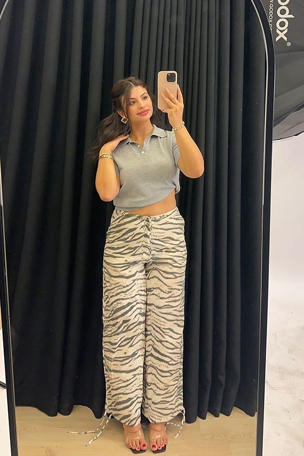 Zebra Desen Pantolon